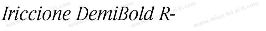 Iriccione DemiBold R字体转换